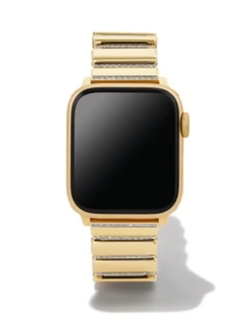 Kendra Scott Crystal Gold Leanor Smart Watch band with Metal Link Bracelet
